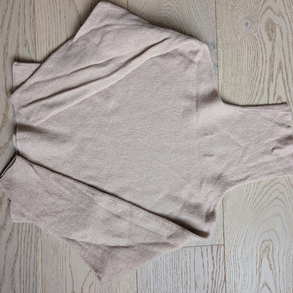 Aritzia Light Beige Turtleneck Sweater